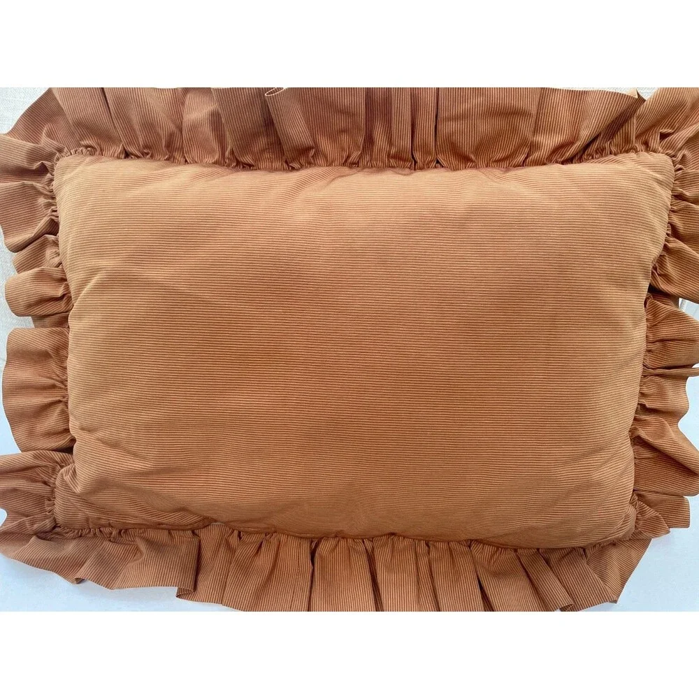 Vintage Custom Needlepoint Fish Lumbar Pillow 15